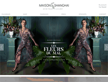 Tablet Screenshot of maison-shanghai.com